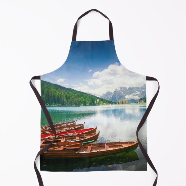 Item preview, Boats on the Lake Misurina and Dolomites mountains, Italy designed and sold by Stefano Orazzini.