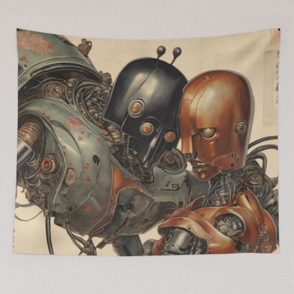 Artikelvorschau, Roboter Shunga Imitation Japanische Erotik #80 entworfen und verkauft von NickWhittleArt.
