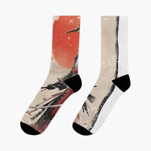 Item preview, Samurai Red Crowned Crane: Vintage Ukiyo-e Warrior Graphic  designed and sold by VISIONSTURME.