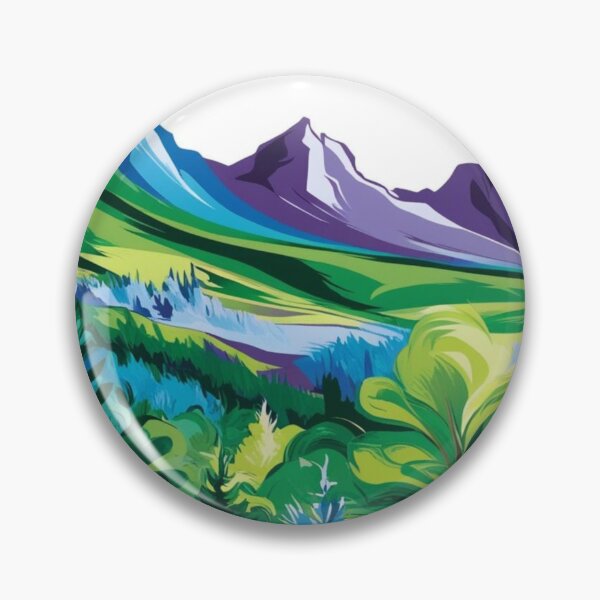 Item preview, Abstract Fantasy Mountain Paradise designed and sold by Forest Aura Vibes.