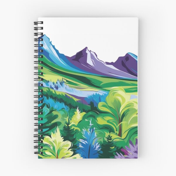 Item preview, Abstract Fantasy Mountain Paradise designed and sold by Forest Aura Vibes.
