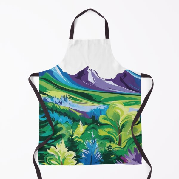 Item preview, Abstract Fantasy Mountain Paradise designed and sold by Forest Aura Vibes.