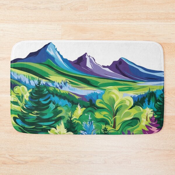 Item preview, Abstract Fantasy Mountain Paradise designed and sold by Forest Aura Vibes.