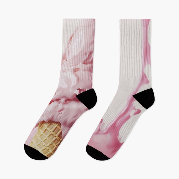Item preview, Pink ice cream cone with splashes designed and sold by anytka.