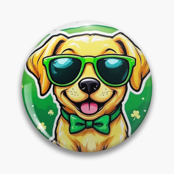 Item preview, St. Patrick's Day Golden Retriever Dog designed and sold by SteadyRolling.