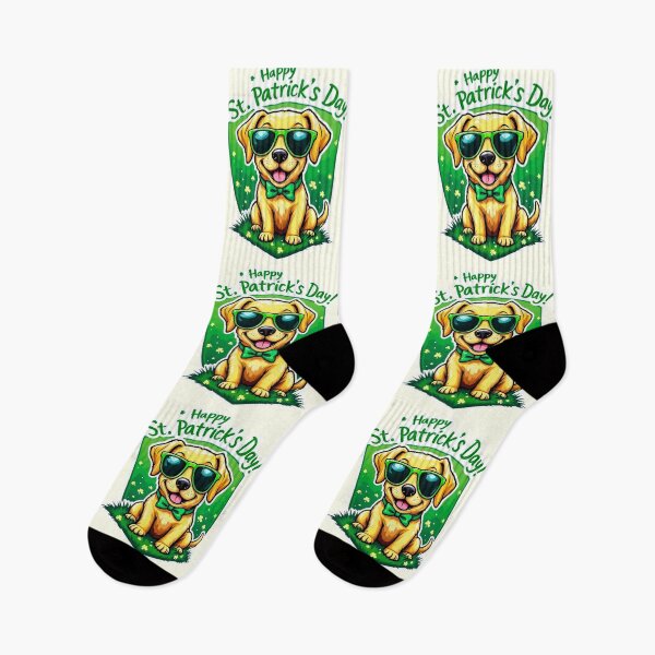 Item preview, St. Patrick's Day Golden Retriever Dog designed and sold by SteadyRolling.
