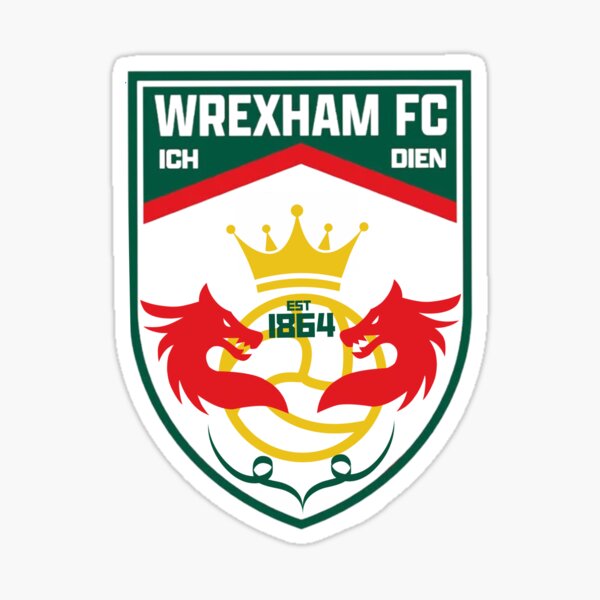 Item preview, Wrexham AFC Crest Revamped designed and sold by walkingredcard.