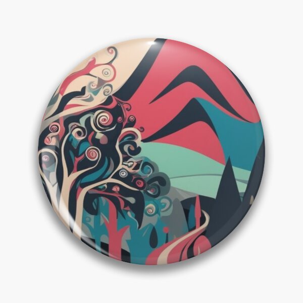 Item preview, Abstract Fantasy Mountain Paradise designed and sold by Forest Aura Vibes.