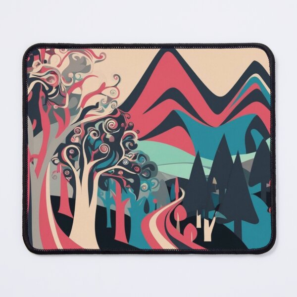 Item preview, Abstract Fantasy Mountain Paradise designed and sold by Forest Aura Vibes.