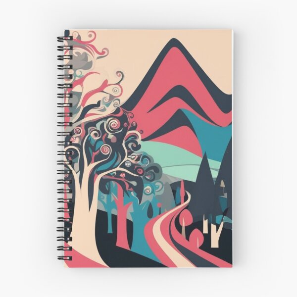 Item preview, Abstract Fantasy Mountain Paradise designed and sold by Forest Aura Vibes.