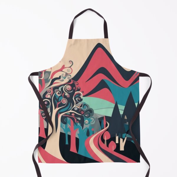Item preview, Abstract Fantasy Mountain Paradise designed and sold by Forest Aura Vibes.