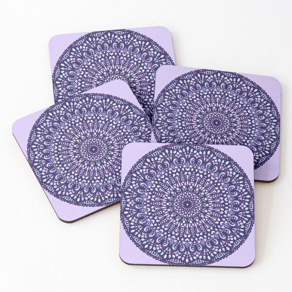 Item preview, Violet Stained Glass Mandala  designed and sold by saltjart.