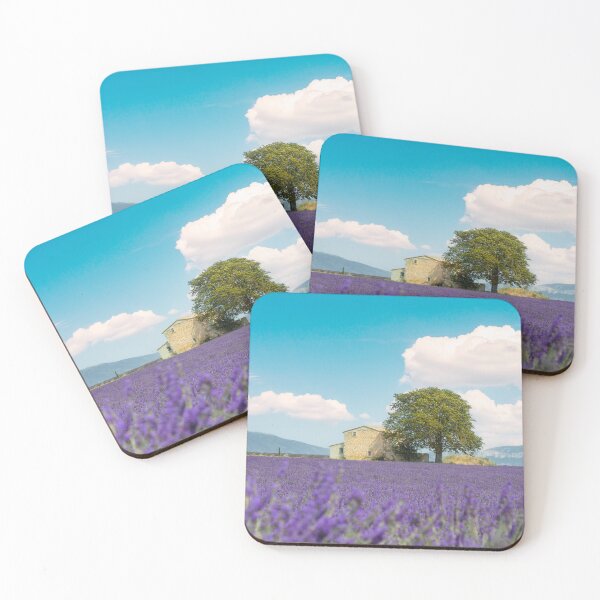 Item preview, Lavender field, a house, and a tree. Provence, France designed and sold by Stefano Orazzini.