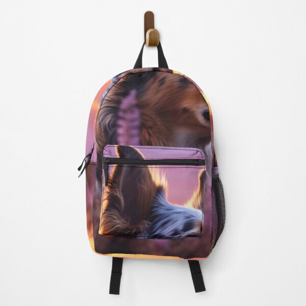 Item preview, Splendid Sunset and Lavender Fields with a Majestic Dog designed and sold by anytka.
