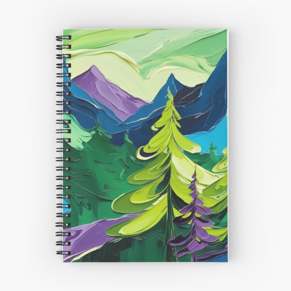 Item preview, Abstract Tree and Purple Mountains designed and sold by Forest Aura Vibes.