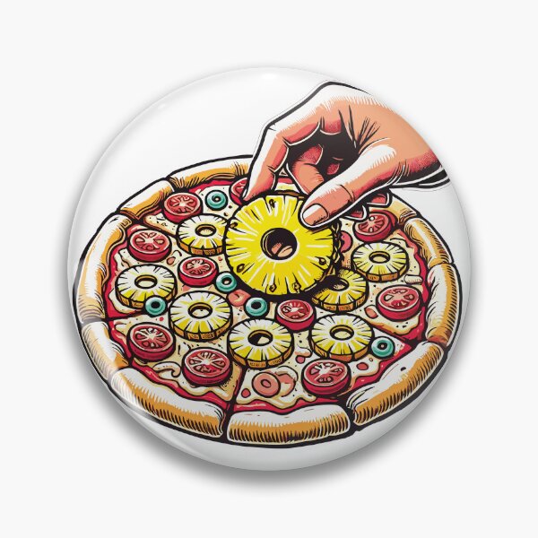 Item preview, Pineapple on pizza - Italian Food Crimes - no text version designed and sold by Italian-Food-Crimes.