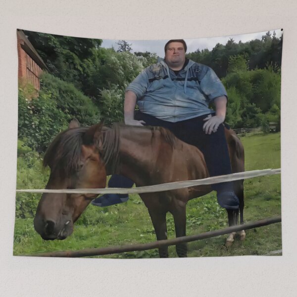 Item preview, Drachenlord Poster - Pferd Blu (2025) | Upscaled, high quality poster designed and sold by Klonter77.