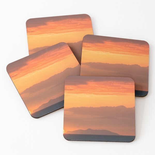 Item preview, Gorgona island and setting sun view from Livorno coast, Tuscany designed and sold by Stefano Orazzini.