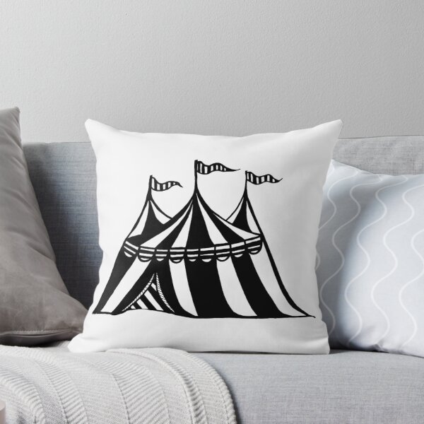 Item preview, Greyscale Tattoo Style Carnival Circus Tent designed and sold by KayTurtless.
