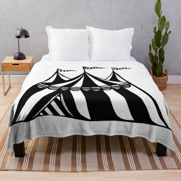Item preview, Greyscale Tattoo Style Carnival Circus Tent designed and sold by KayTurtless.