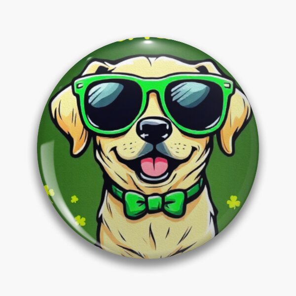 Item preview, St. Patrick's Day Golden Retriever Dog 2 designed and sold by SteadyRolling.
