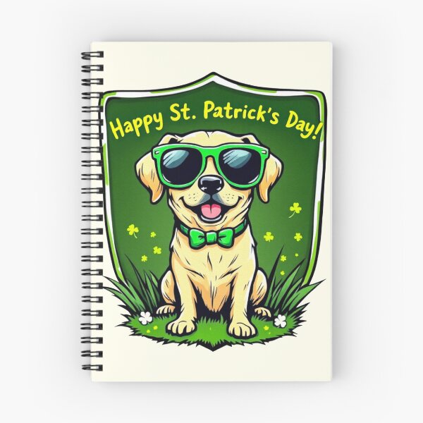 Item preview, St. Patrick's Day Golden Retriever Dog 2 designed and sold by SteadyRolling.