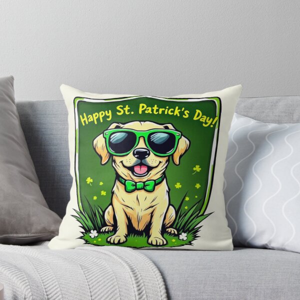 Item preview, St. Patrick's Day Golden Retriever Dog 2 designed and sold by SteadyRolling.