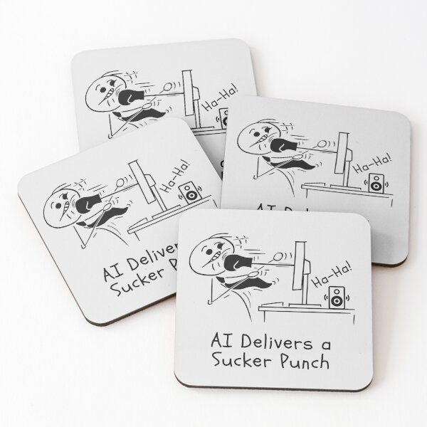 Item preview, Funny Artificial Intelligence (AI) Delivers a Sucker Punch. designed and sold by MPC-Mince-Pies.