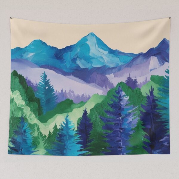 Item preview, Purple Mountain Magic Fantasy designed and sold by Forest Aura Vibes.
