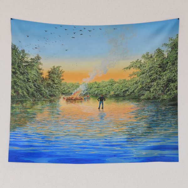 Item preview, Forbidden Fire - Fire on the River designed and sold by art paintings.