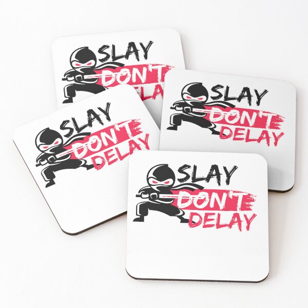 Item preview, Slay Don't Delay  designed and sold by walkingredcard.