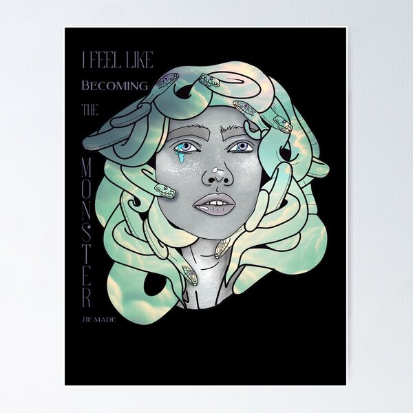 Item preview, Medusa: “Me siento como si me convirtiera en el monstruo que él creó” designed and sold by LostRenegadeART.