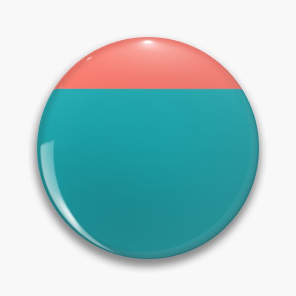 Item preview, Teal and Coral Minimalist Color Block Pattern designed and sold by kierkegaard.