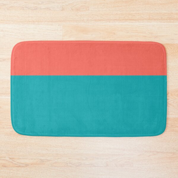 Item preview, Teal and Coral Minimalist Color Block Pattern designed and sold by kierkegaard.