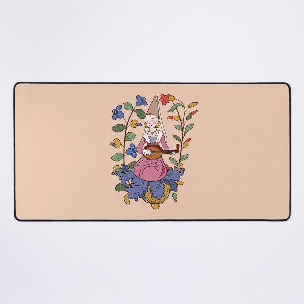 Item preview, Cute Medieval Musician illustration Design designed and sold by MariOyama.