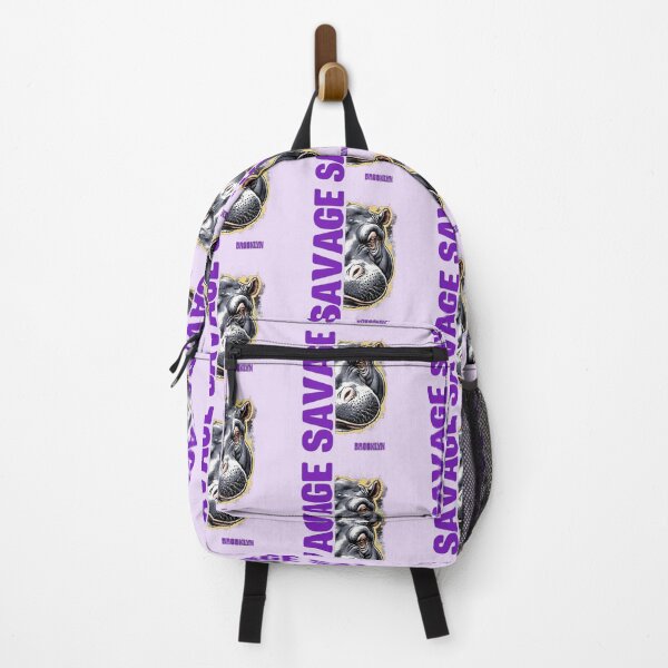 Item preview, Purple savage hippopotamus designed and sold by Abby Store.