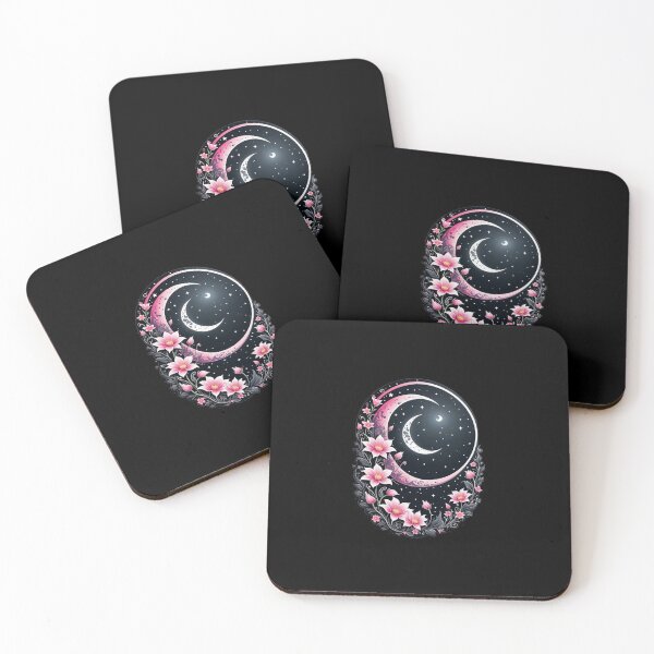 Item preview, Moon and Flowers designed and sold by RiverandRain.