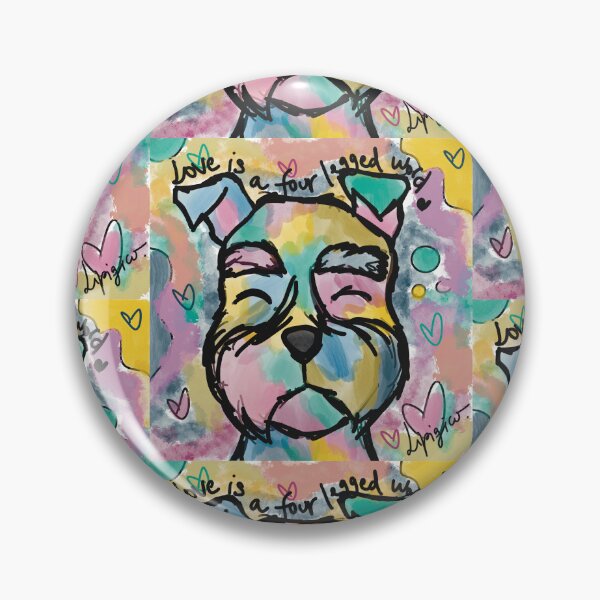 Item preview, Love is a four legged word - Schnauzer edition. designed and sold by LipigicoArt.