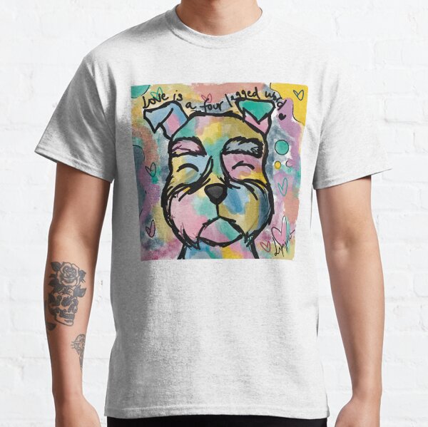 Item preview, Love is a four legged word - Schnauzer edition. designed and sold by LipigicoArt.