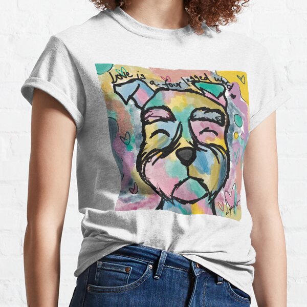 Item preview, Love is a four legged word - Schnauzer edition. designed and sold by LipigicoArt.
