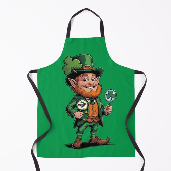 Item preview, Fake Irish Pride Shirt – Winking Leprechaun & Shamrock Mirror Design | St. Patrick’s Day Meme Tee designed and sold by WAUZ.