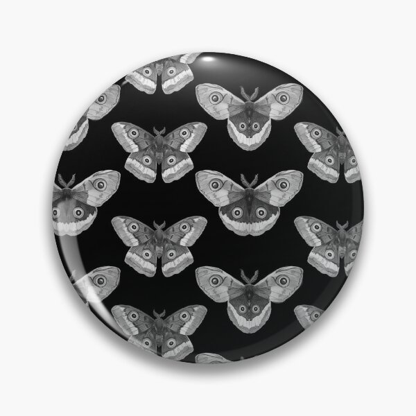 Item preview, Grayscale Polyphemus Moth Pattern designed and sold by LabMandala.