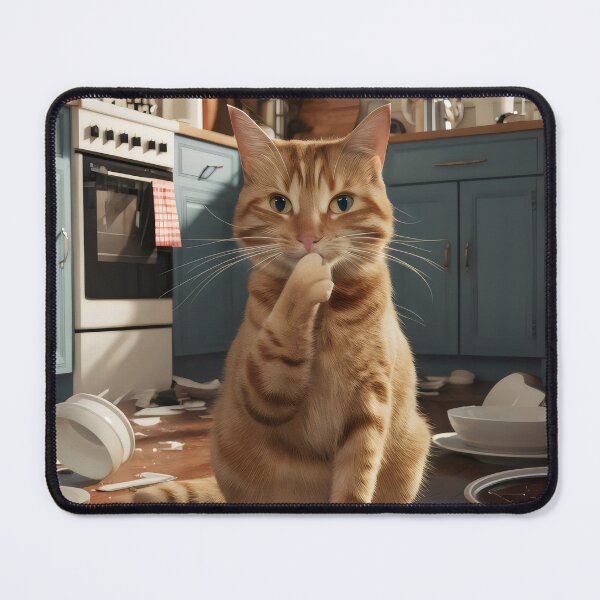 Item preview, Cat in the kitchen. designed and sold by MyHappyArtShop.