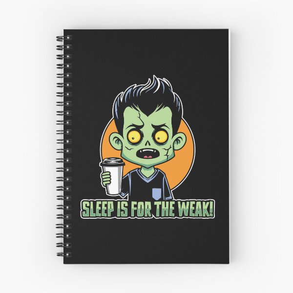 Item preview, Cute & Funny Zombie Cartoon – Sleep is for the Weak designed and sold by Guerrilla-Dx.