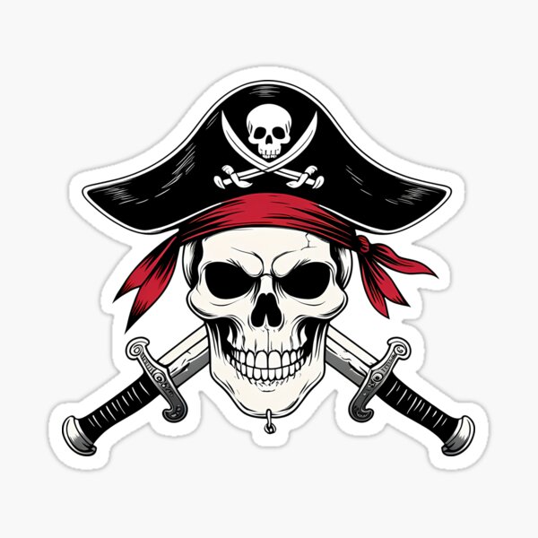 Artikel-Vorschau von Piratenschädel Jolly Roger Retro-Design, designt und verkauft von EnigmaVoid.