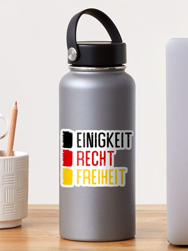 Sticker for Sale mit Einigkeit Recht Freiheit Deutscher Motto Aufkleber,  Deutschland von Celticana