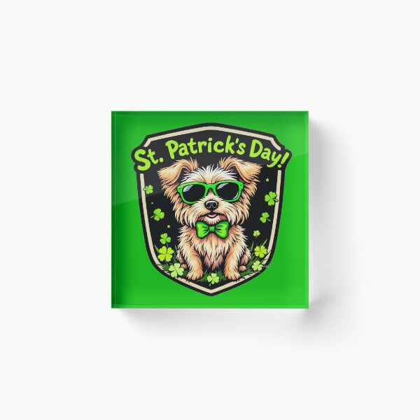 Item preview, St. Patrick's Day Cairn Terrier 4 designed and sold by SteadyRolling.