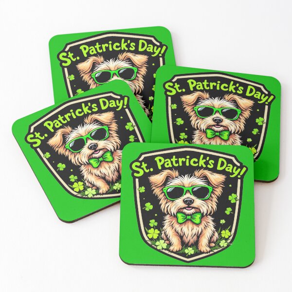 Item preview, St. Patrick's Day Cairn Terrier 4 designed and sold by SteadyRolling.