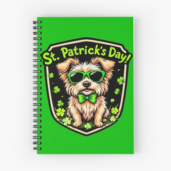 Item preview, St. Patrick's Day Cairn Terrier 4 designed and sold by SteadyRolling.