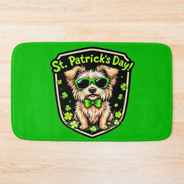 Item preview, St. Patrick's Day Cairn Terrier 4 designed and sold by SteadyRolling.